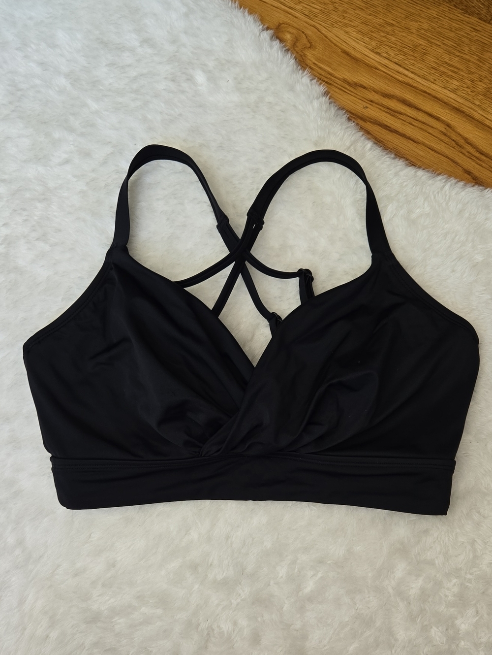 Title Nine Black Bikini Top, Womens Size 34DDD